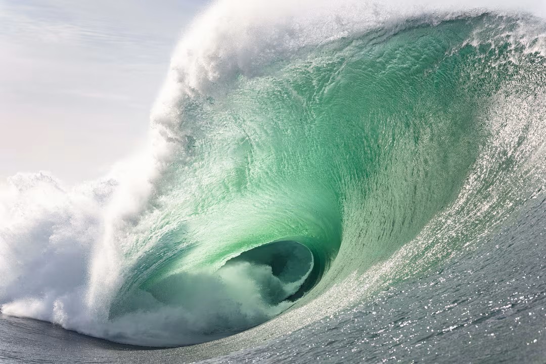 Figure 2. The rolling green hills of the West Coast of Ireland. December surf at Mullaghmore, Sligo, just north of Strandhill