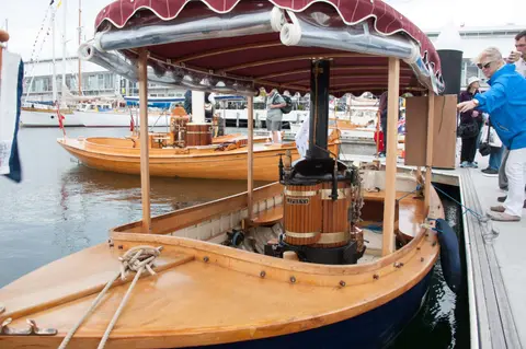 Steam-driven boat