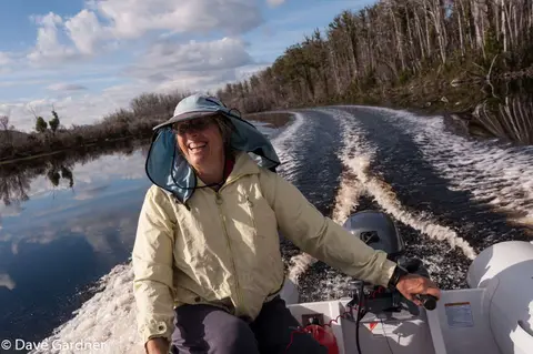 Having Fun in the Dinghy. Do you think she is happy?