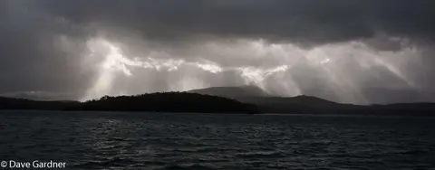 Weather over Bathurst Harbour
