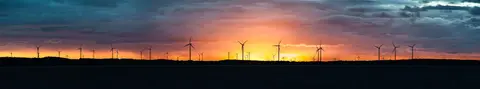 Musselroe Bay. Windfarm at Musselroe Bay