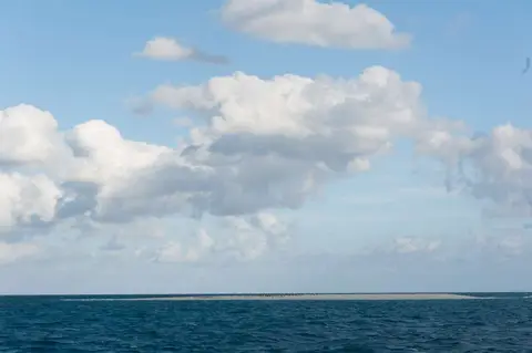 Cay at Taylor Reef. So tiny it provided little protection.
