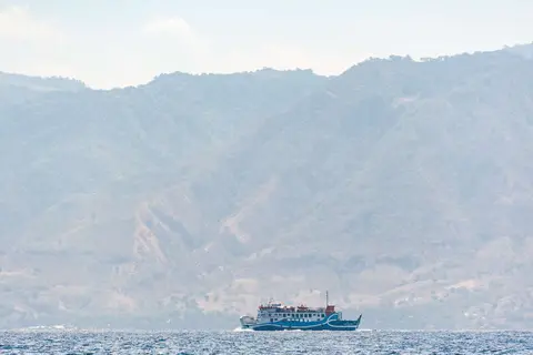 Ferry in Alor Fjord