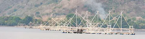 Fish Farm. In Alor Fjord