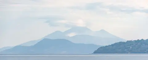Pulau Pulu and Pulau Pantar. Taken from the fjord leading to Kalabahi on Alor
