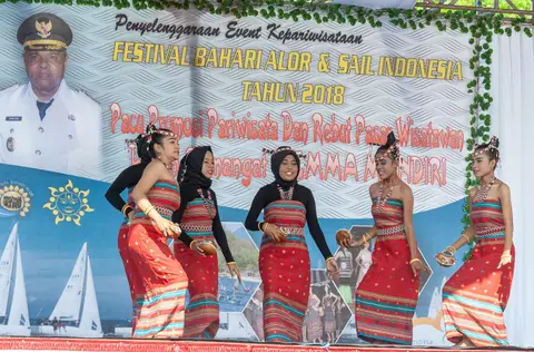 Local Dancers. At the Welcoming ceremony