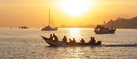 Sunset over Kupang Harbour