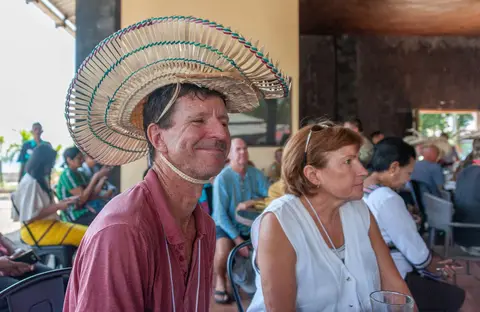 Robert in Roti Hat.