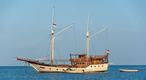 Phinisi at Waicicu near Labuan Bajo, Flores