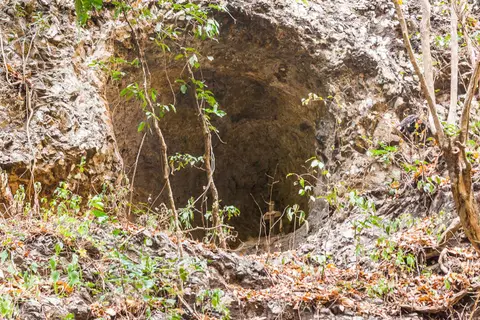 Cave with Cross Inside.. Fighting during the war of independence was intense along this valley and many locals lost their lives.