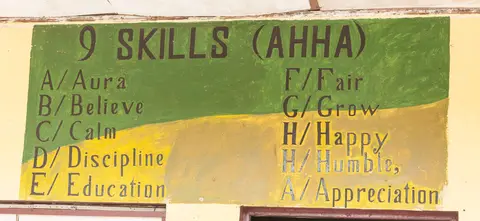 Curriculum.. The village school's aims are social as much as academic.
