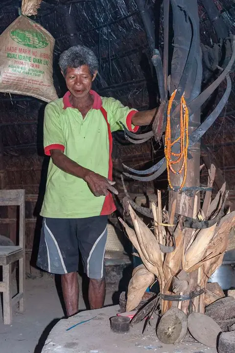 Family House.. Each extended family has a house where sacred objects are kept and certain ceremonies and offerings are made.