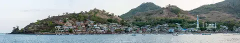 Lamakera Fishing Village. Full of goats, children, busy women and idle men.