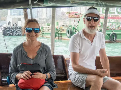 Anna and Gary.. Crew and owner, respectively.
