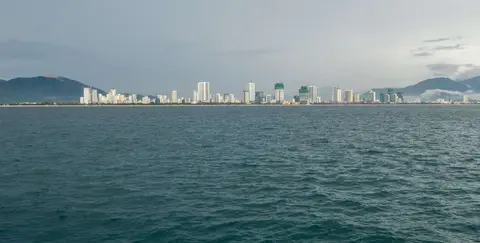 Nha Trang Skyline.. It's as modern as it looks and there's a crane on every second building.