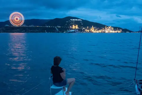 Vinpearl Land.. Opposite Nga Trang is a gigantic island amusement park.