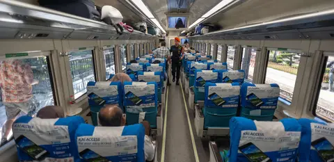 The Train to Jogja.. Fast, clean, comfortable.