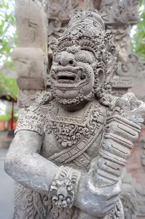 Guard.. The big waddy is for keeping evil spirits in line.