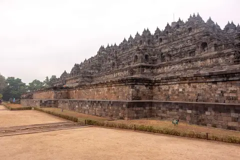 Borodudur Ground Level. Borodudur is massive.