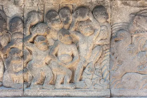Frieze. Like Borobudur, Prambanan is there to tell stories.