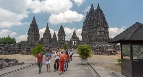 Prambanan. The largest hindu temple in the world.