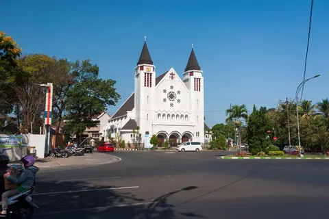 Cathedral of St Teresa. A catholic cathedral built in 1934 and now named for St Mary.