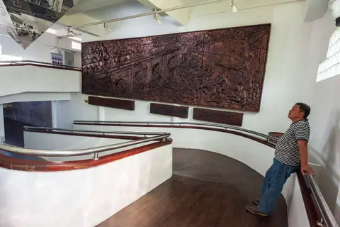 10th November Mural. Depicts the battle for Surabaya on 10th November 1945.