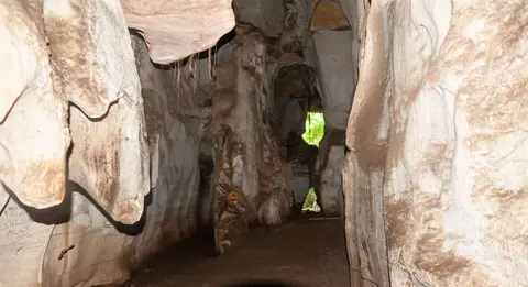 Inside the Entrance to Amboni Caves. The caves are extensive, one person found his way to Mombasa 50 miles away!
