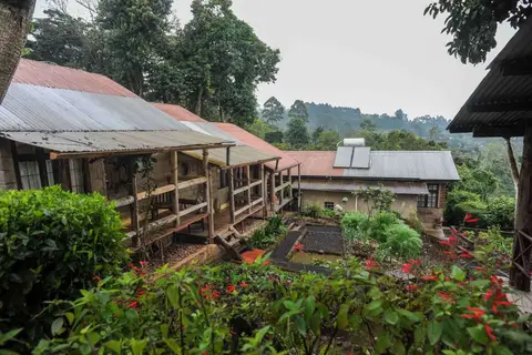 Mbahe Farm. Our first stop is Simon Mtuy's beautiful permaculture farm in the Kilimanjaro foothills.