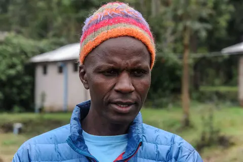 Simon. Simon Mtuy is a wonderful host, but is also a serious campaigner and fund raiser for the local Chagga people.