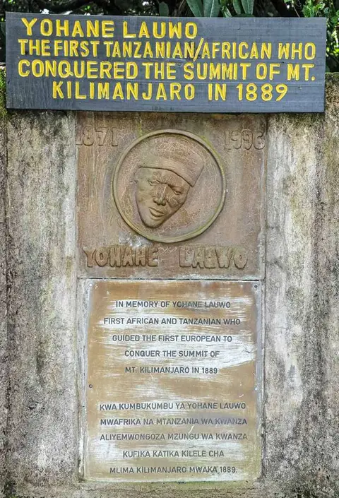 First Guide. He guided many people to the top of Kilimanjaro in his 125 years.