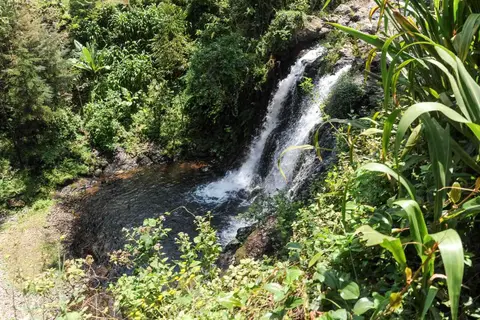 Waterfall and pool