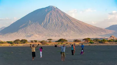 Our Mountain. Ol Doinyo Lengai is the background to everything.