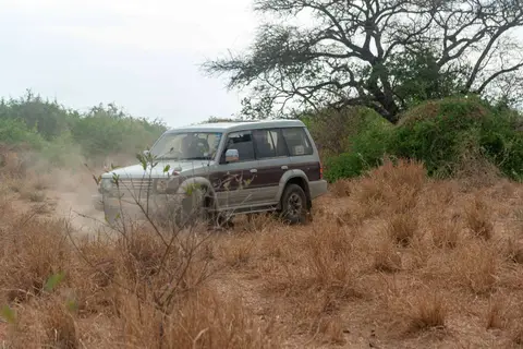 Enroute Flamingo Colony. To call it a track is to exagerate. It's just a bush bash thru the pensinsula to the island colony.