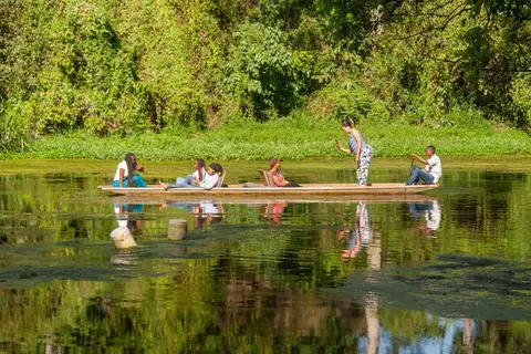 Tourists on the Lake. I have no idea who they are but they took more photos than I did!