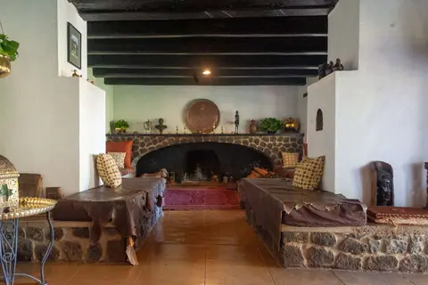Common Room. The Ngare Sero lodge common room has the biggest fireplace I've seen for a long time.