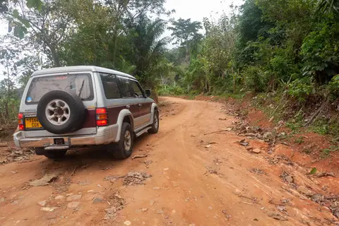 01 The Road Up the Mountain. Arthur's trusty Pajero knowns the way