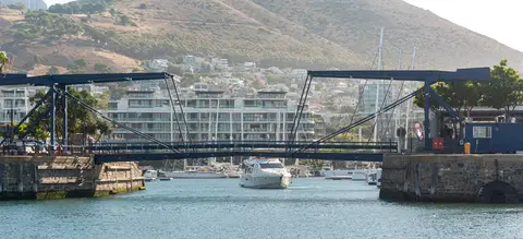 Bascule Bridge, Cape Town. The second of two opening bridges.