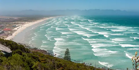 False Bay. Those little specks on the beach are people.