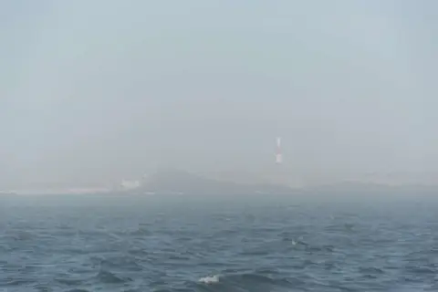 Luderitz Lighthouse. Our first sight of the lighthouse.