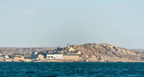 Luderitz. First sight of Luderitz, Namibia.
