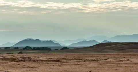 Naukluft Mountains. The air is clear and clean: it seems you can see forever.