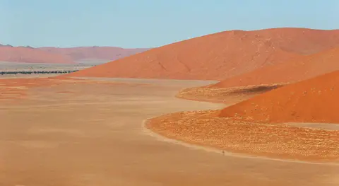 Dune Near Sesriem. Before dawn the colors are mute.