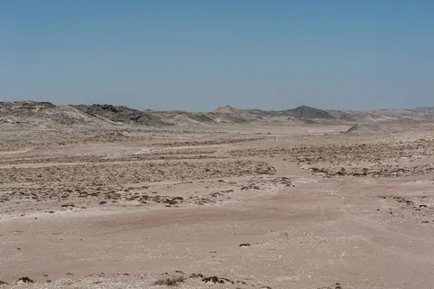 Dry Coastal Dunes. While the inland mountains enjoyed rare rain the coastal dunes around Luderitz remained dry.