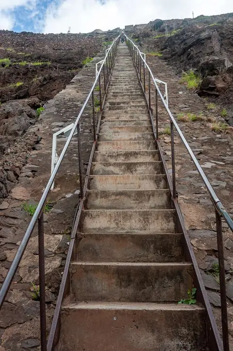 Stairway to Heaven. Originally 700 steps, one step was removed by roadworkers.