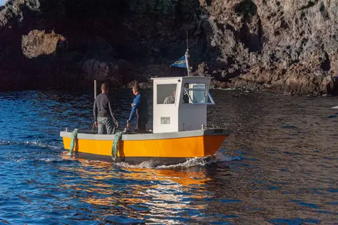 The Ferry. Getting from Anjea to shore and back is made easy by the ferry service that does the rounds every hour.