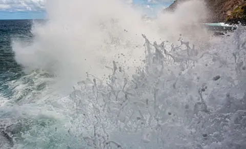 Closeup of Atlantic Ocean