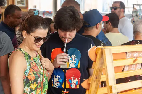 Luisa and Eduardo at the Festival