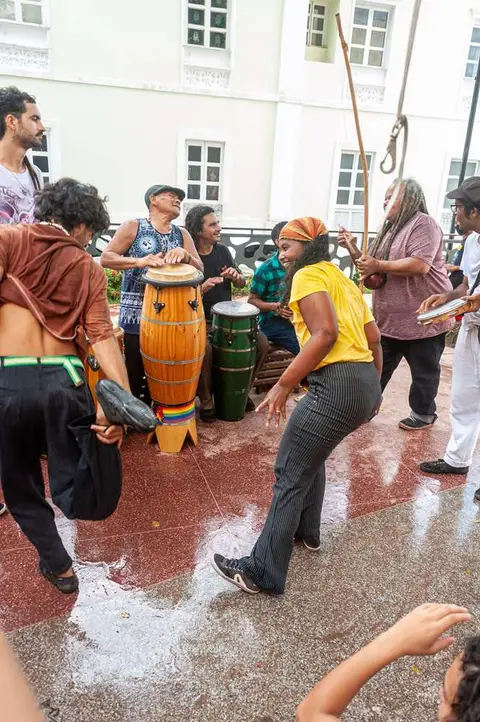 Impromptu. This looked like an unrehearsed combo of music and dance but was great!