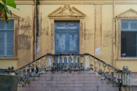 Administration Building. Beautiful French architecture, built by convicts.